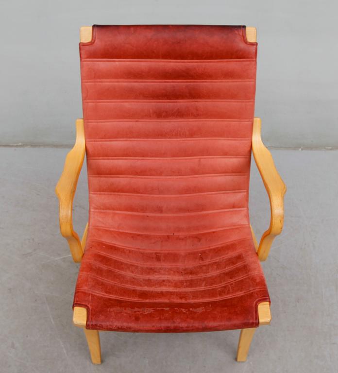 FÅTÖLJ, "Eva", Bruno Mathsson, Dux, 1900-talets andra hälft.