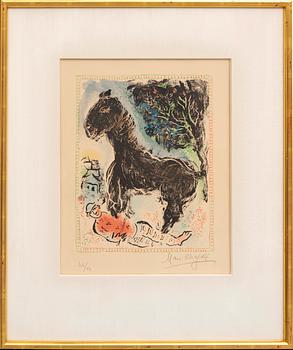 Marc Chagall, lithograph in colours signed and numbered 44/50.