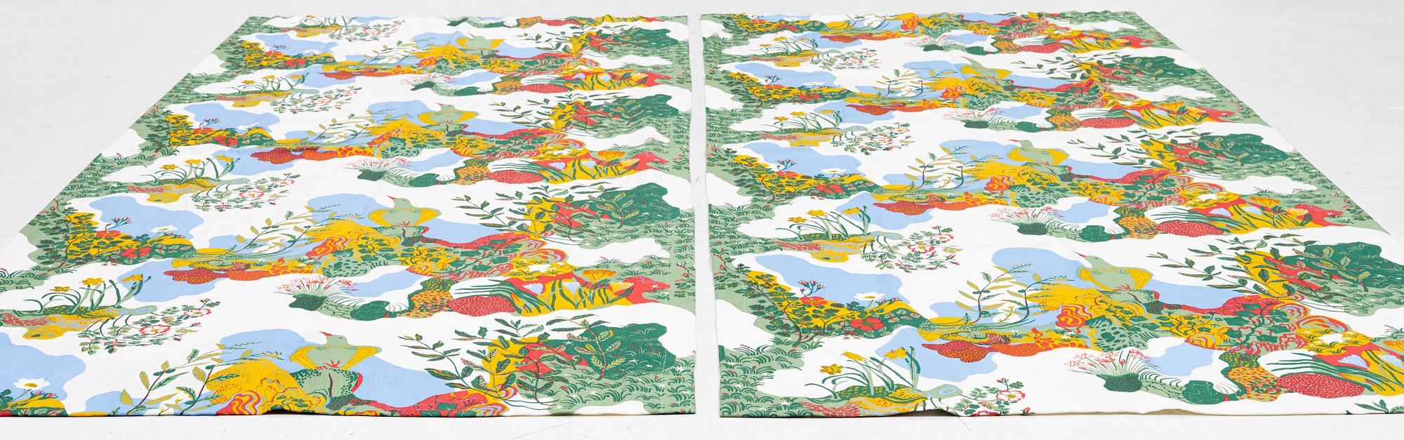 Josef Frank, curtains, a pair, "Anacreon", Svenskt Tenn.