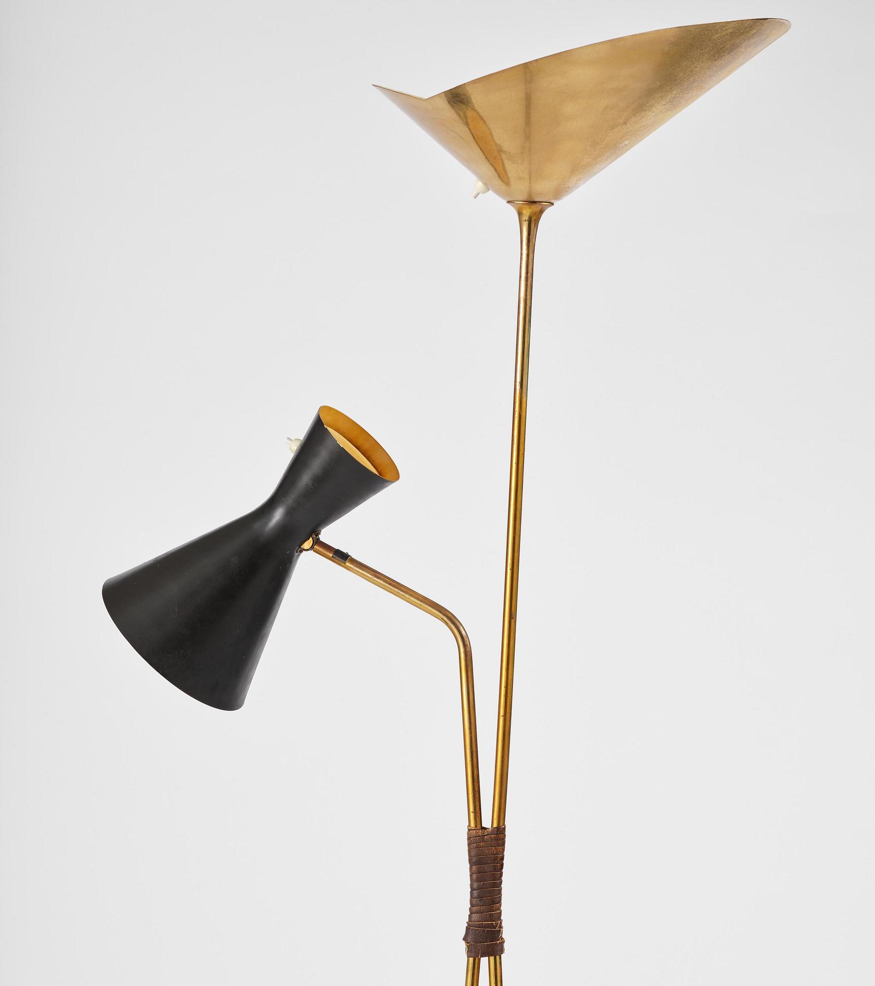 Asea, a Swedish Modern floor lamp model "E1781", Västerås, 1950s.