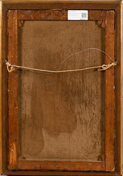 OKÄND KONSTNÄR, olja på duk, 1800-tal, otydligt signerad Lemonier.