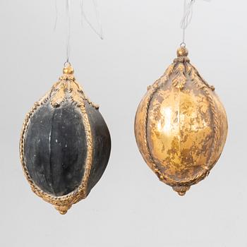 Ornaments, 2 pcs, second half of the 20th century.