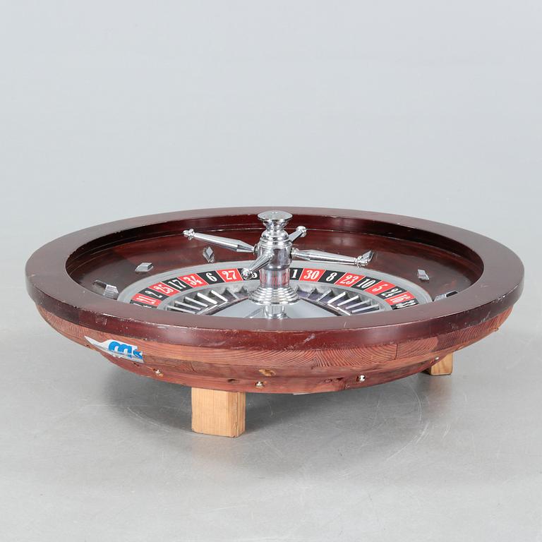 A roulette wheel, second half of the 20th century.
