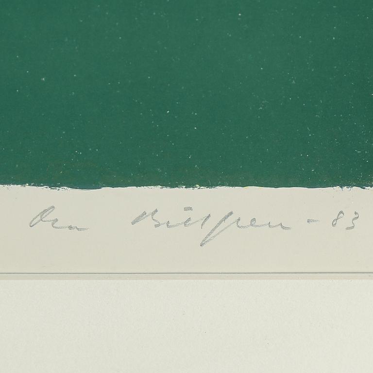OLA BILLGREN, färgserigrafi, signerad och daterad -83, numrerad 22/100.