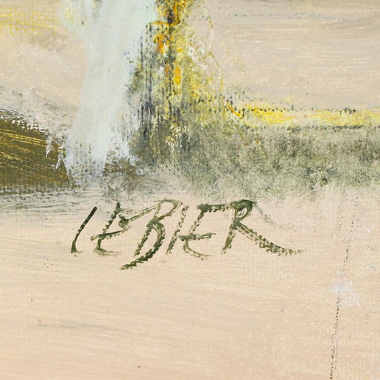 DANIEL LEBIER, olja på duk, signerad.