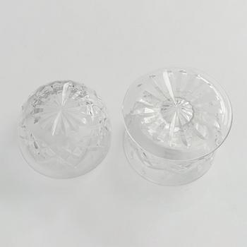 Jälkiruokamaljoja, 12 kpl, kristallia, Waterford 1900-luvun loppu.