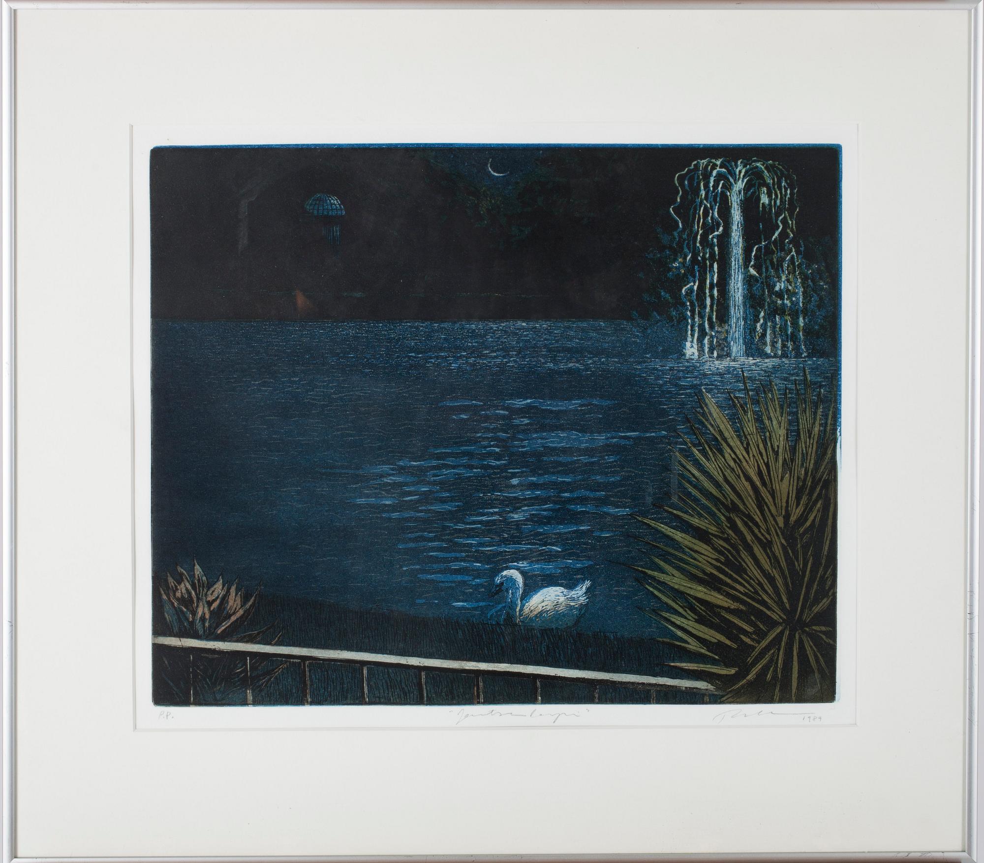 TUULA LEHTINEN, etsaus, signeerattu ja päivätty 1989, numeroitu P.P.