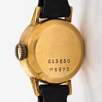 Nivada, wristwatch, 18K gold, manual winding.