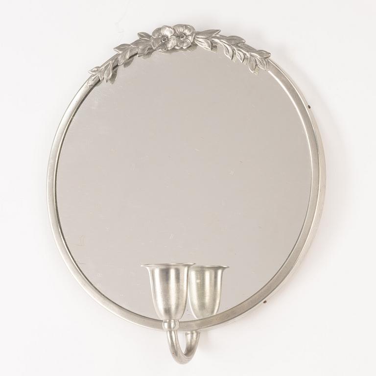 Mirror and a pair of wall sconces, 1920s/30s.