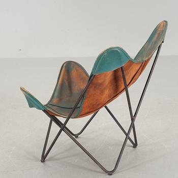 FLADDERMUSFÅTÖLJ, "Butterfly-chair". 1950/60-tal.