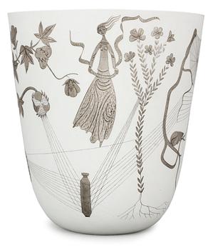 A Stig Lindberg stoneware Grazia vase, Gustavsberg 1949.