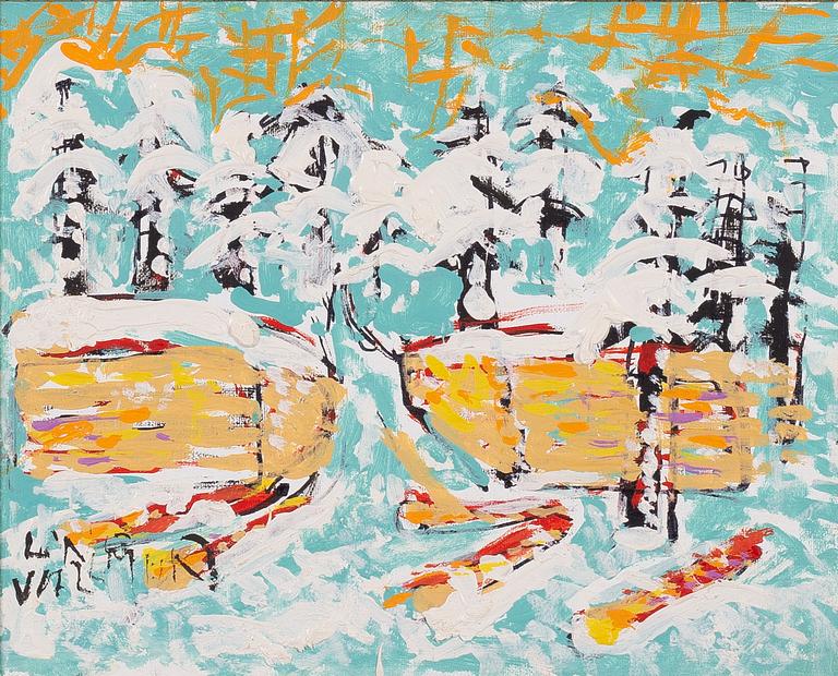 Uno Vallman, Snowy landscape.