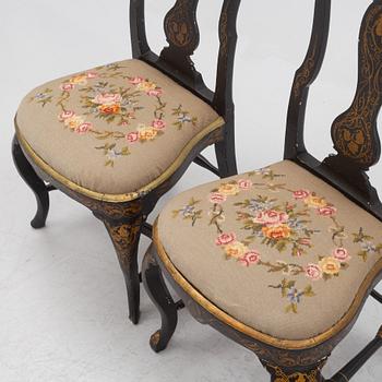 A pair of Rococo chairs, second half of the 18th Century.