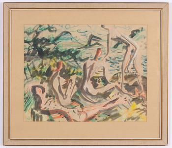 Rolf Nesch, On the Beach.