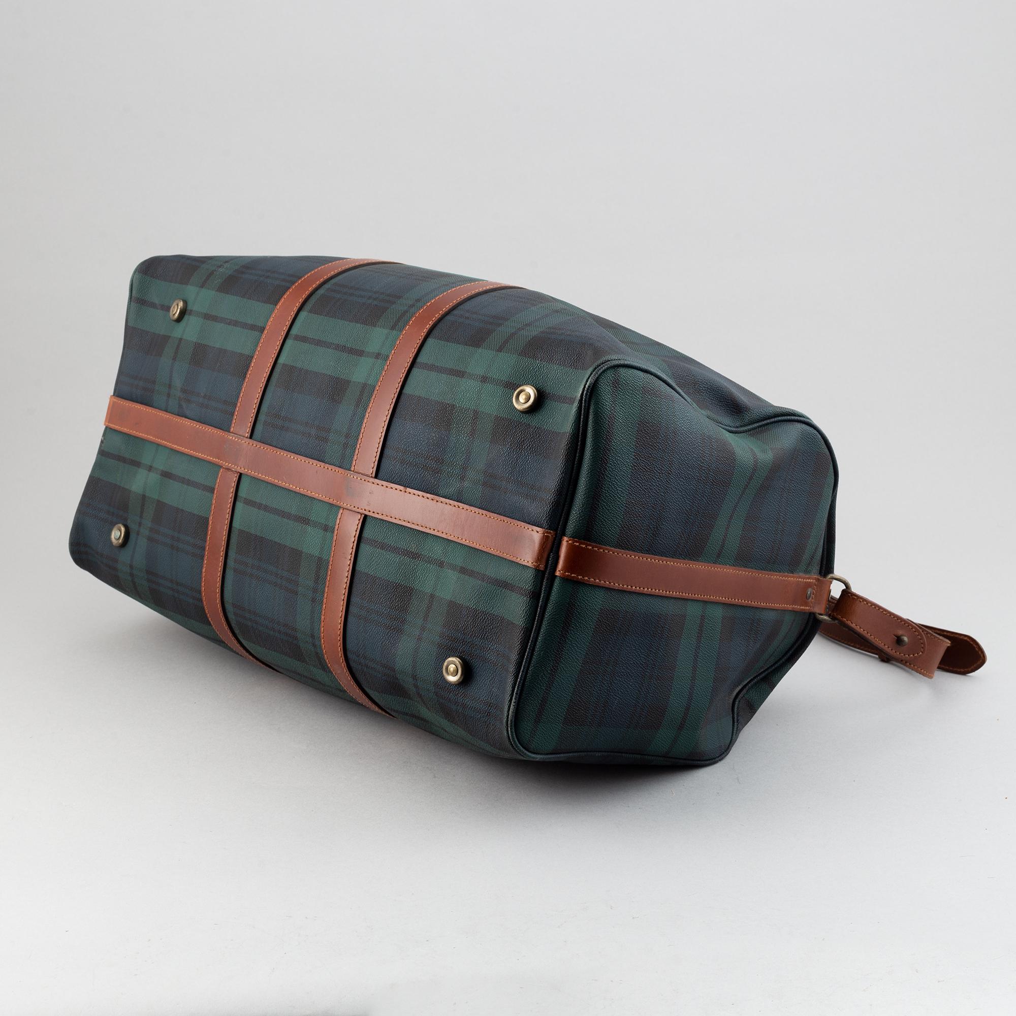 Ralph Lauren, a canvas weekend bag.