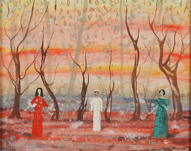 STELLAN MÖRNER, olja på pannå, sign.