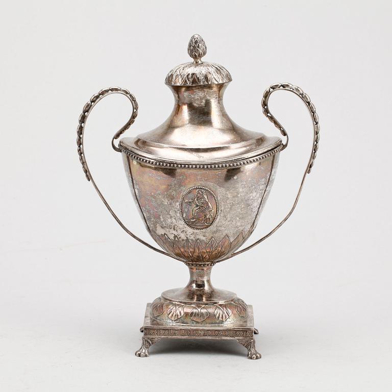 SOCKERSKÅL, silver, Sven Dahlström, Gävle, 1791.