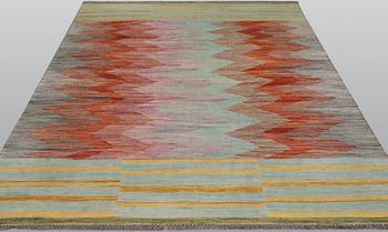 Matta, Kelim, modern design, ca 244 x 173 cm.