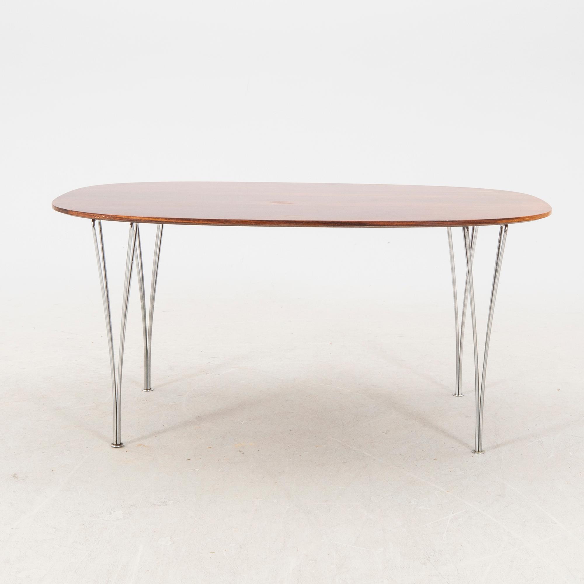 Bruno Mathsson and Piet Hein, dining table, "Superellipse".