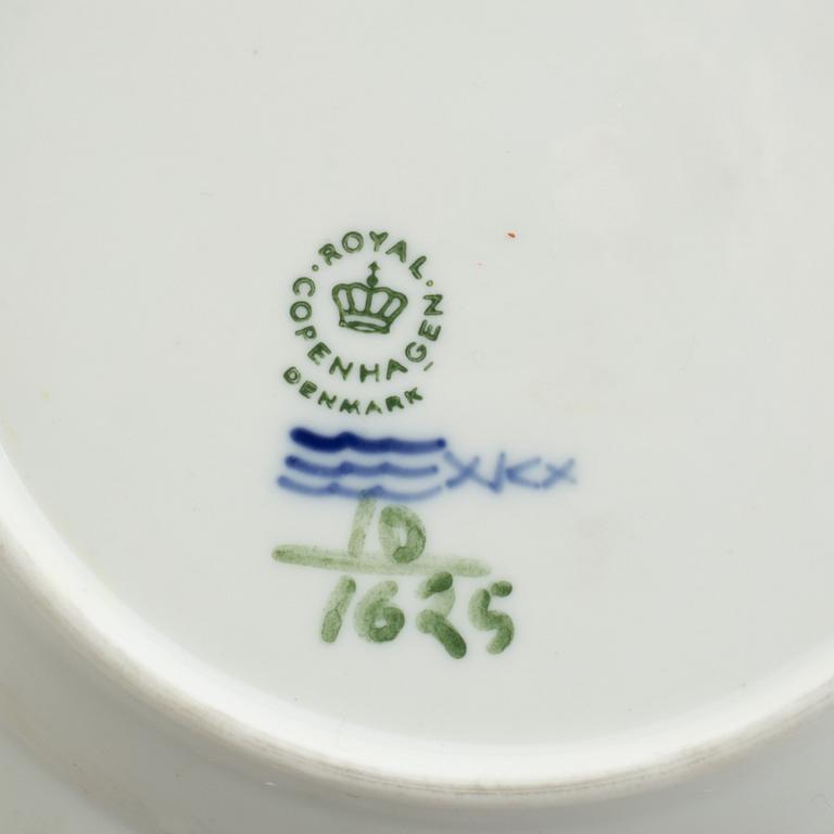 Kaffeservis, porslin, 27 delar, "Blå blomst", Royal copenhagen, Danmark.