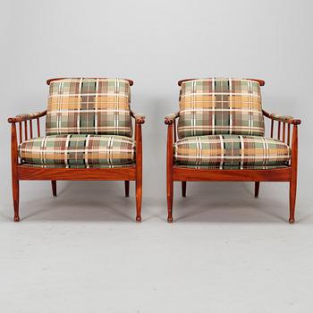 Kerstin Hörlin-Holmquist, a pair of "Skrindan" armchairs for OPE Möbel, second half of the 20th century.