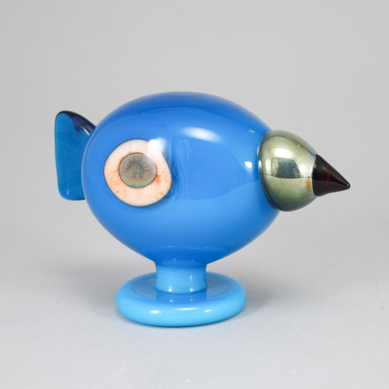 OIVA TOIKKA, glasfågel, Turkey Fowl (Turkinkana) signerad O. Toikka Nuutajärvi, 2005.