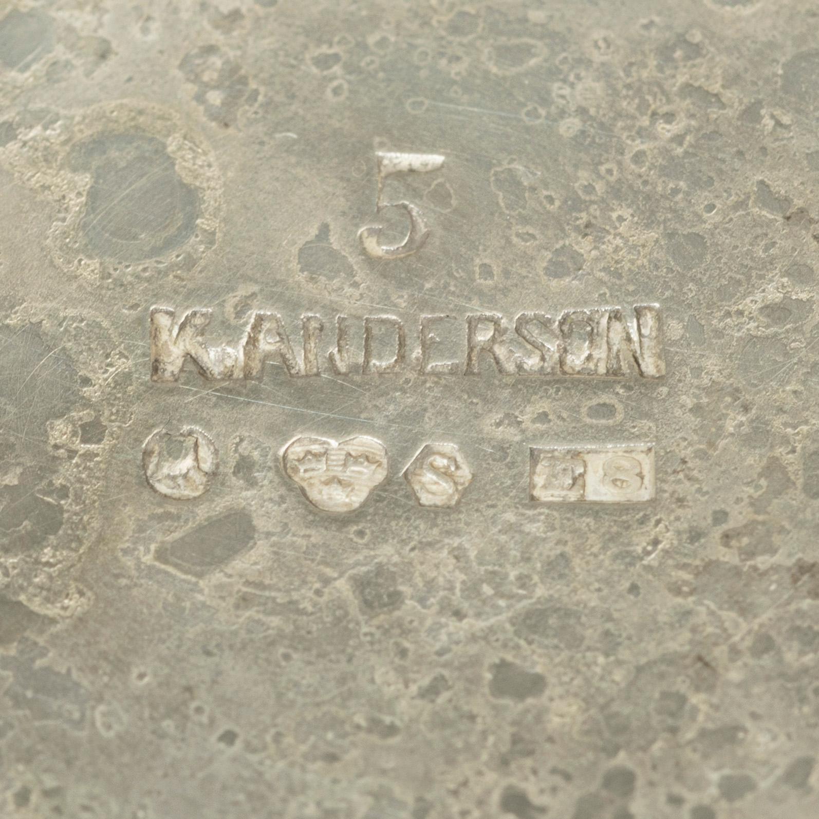 K Anderson, bägare, silver, Stockholm 1931.