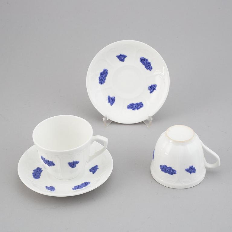 A 40-piece part 'Blå Blom' porcelain service, Gustavsberg.