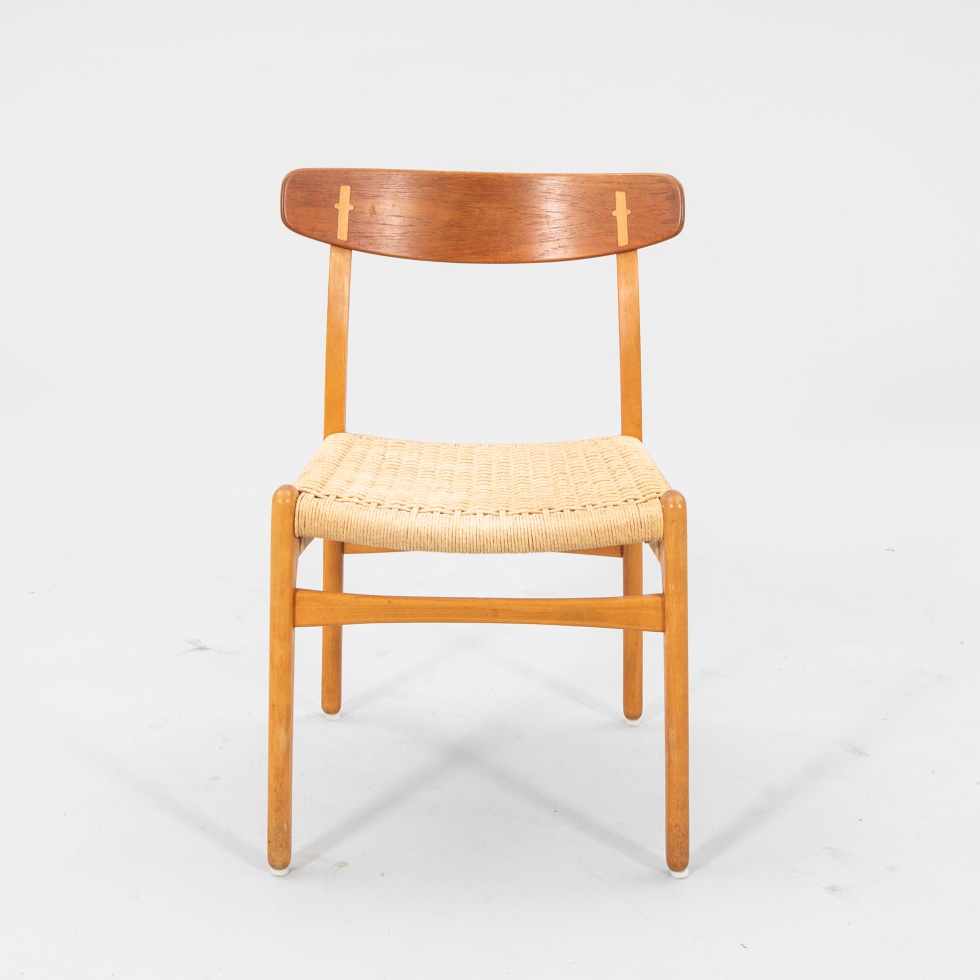 Hans J. Wegner, chair, "Spisestolen" CH-23, for Carl Hansen.