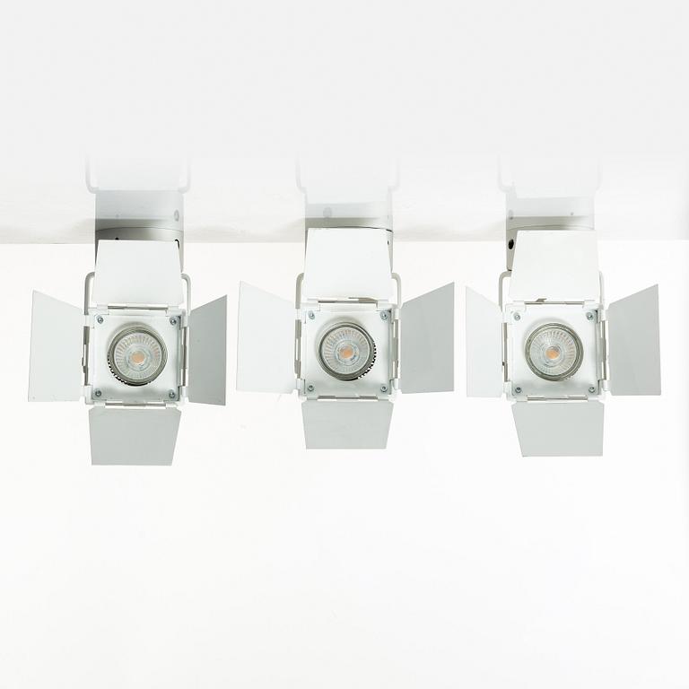 Thomas Bernstrand & Mattias Ståhlbom, a set of three 'Foto' spotlights, 2007.