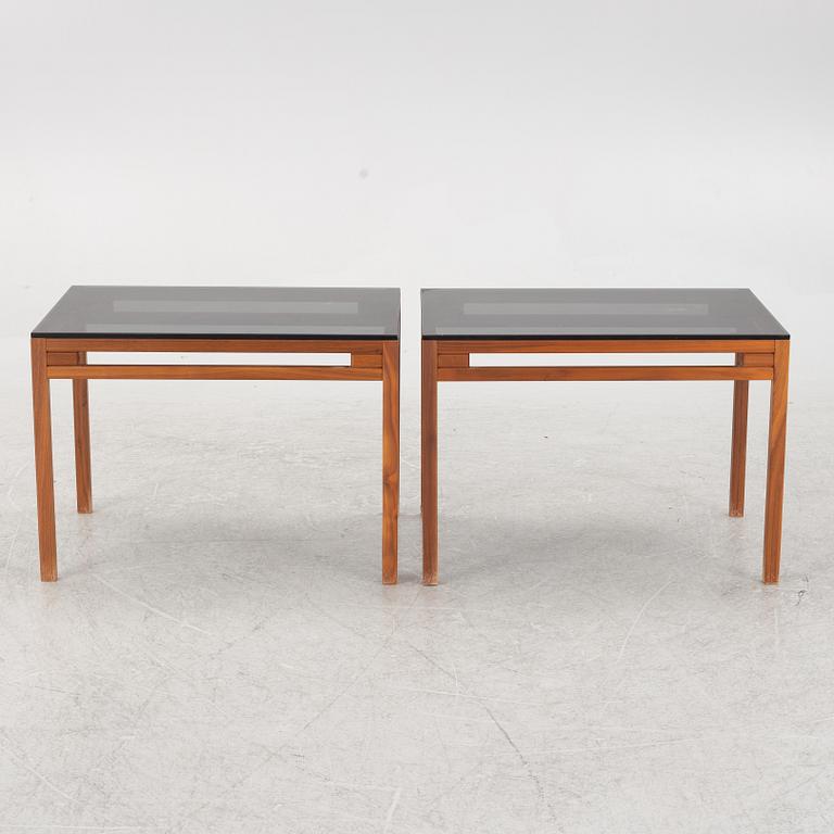 A coffee table and two side tables, second half of the 20th century.