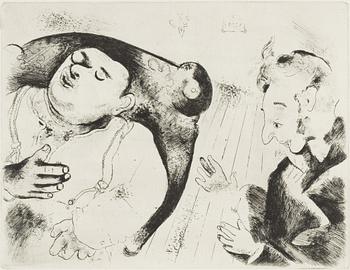 Marc Chagall, etching, signed in the plate.