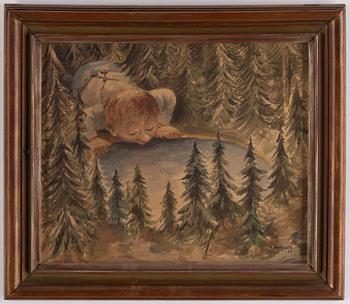 Einar Norelius, watercolour, signed and dated -37.