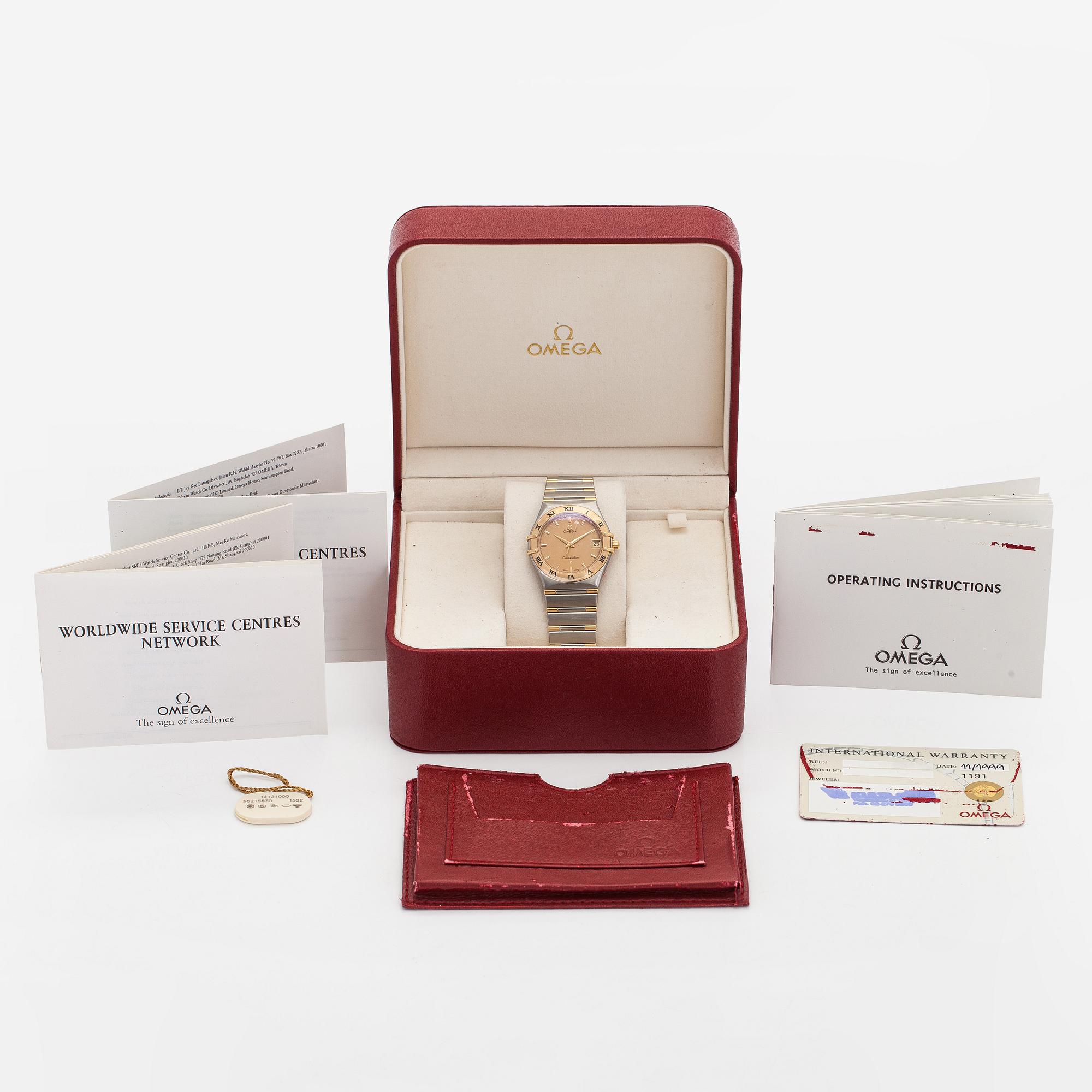 Omega, Constellation, 33 mm, steel / gold, quartz.