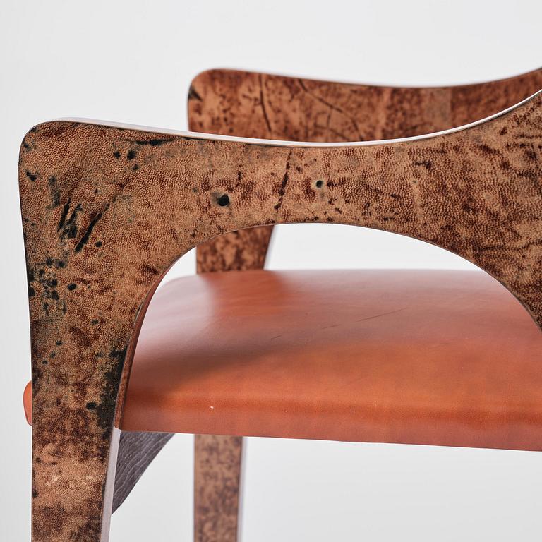 Aldo Tura, stolar, fyra stycken, Milano, Italien, 1960-70-tal.