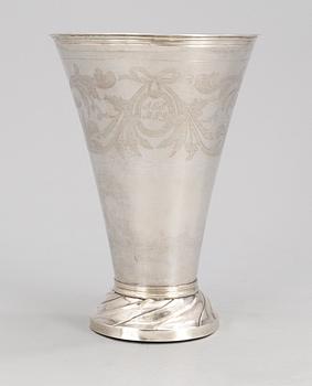 181. BÄGARE, silver. Lars Löfgren, Hudiksvall 1800-tal.