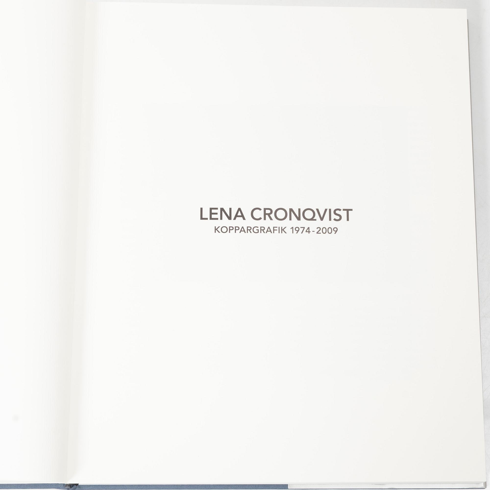 Lena Cronqvist, Catalogue raisonné, “Copper Plate Prints 1974–2009”, with “Stilleben I”, etching, signed and numbered 23/25.