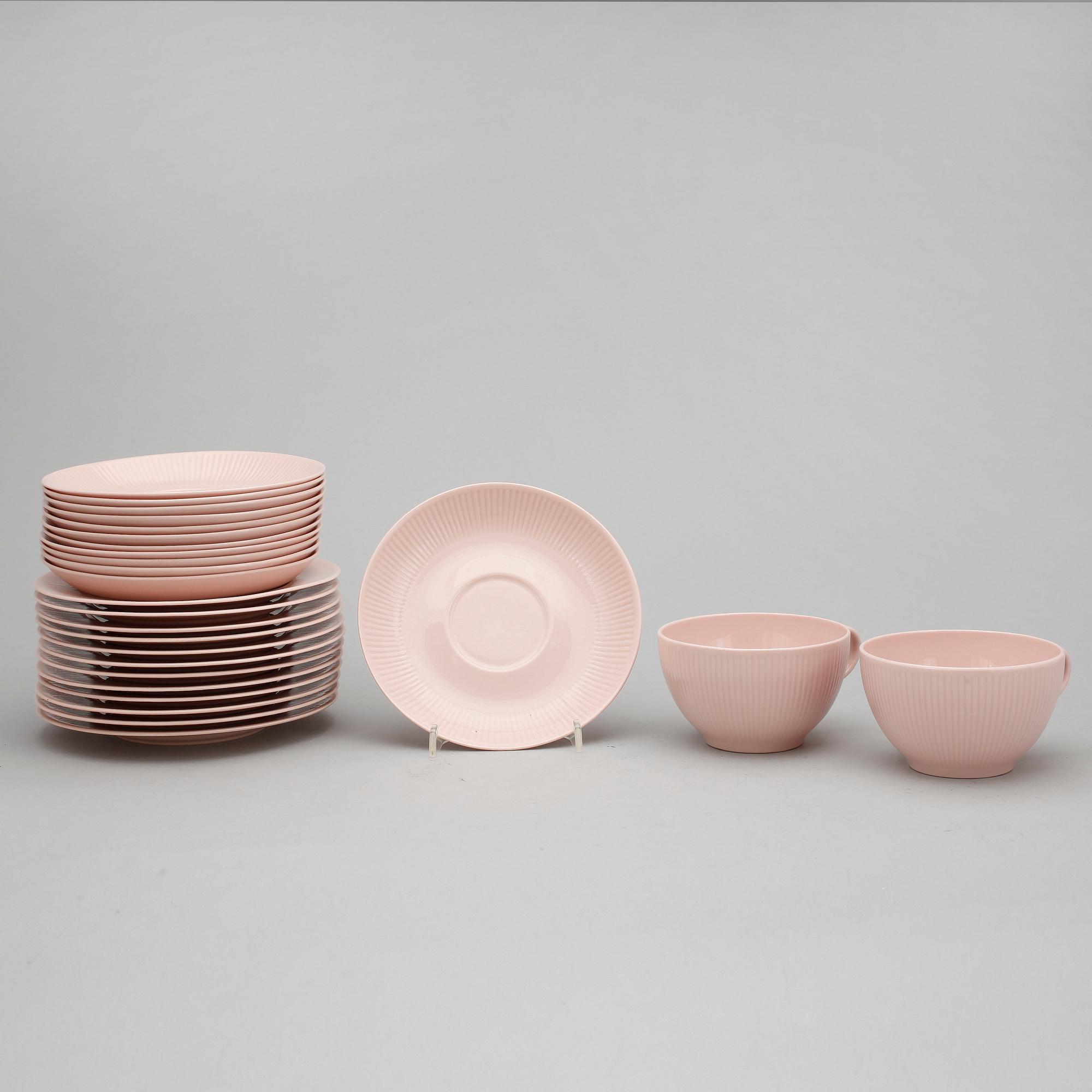 SERVIS, 24 delar, porslin, "Sointu", Kaj Franck, Arabia, Finland, 1950-tal.
