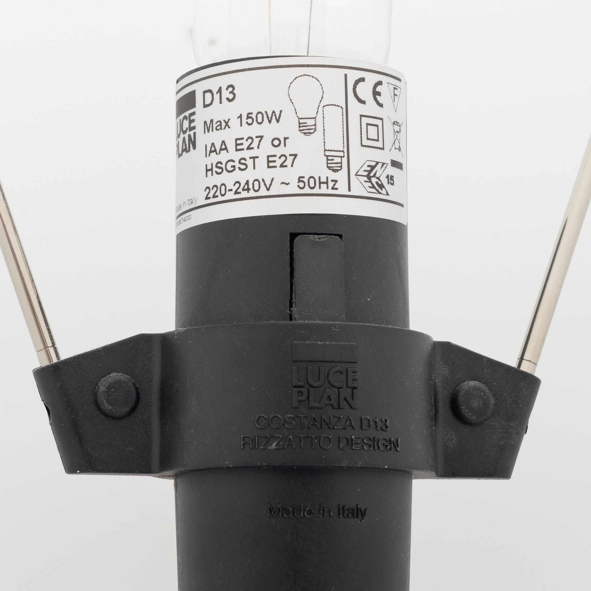 Paolo Rizzatto, golvlampa, "Costanza", Luceplan, Italien.