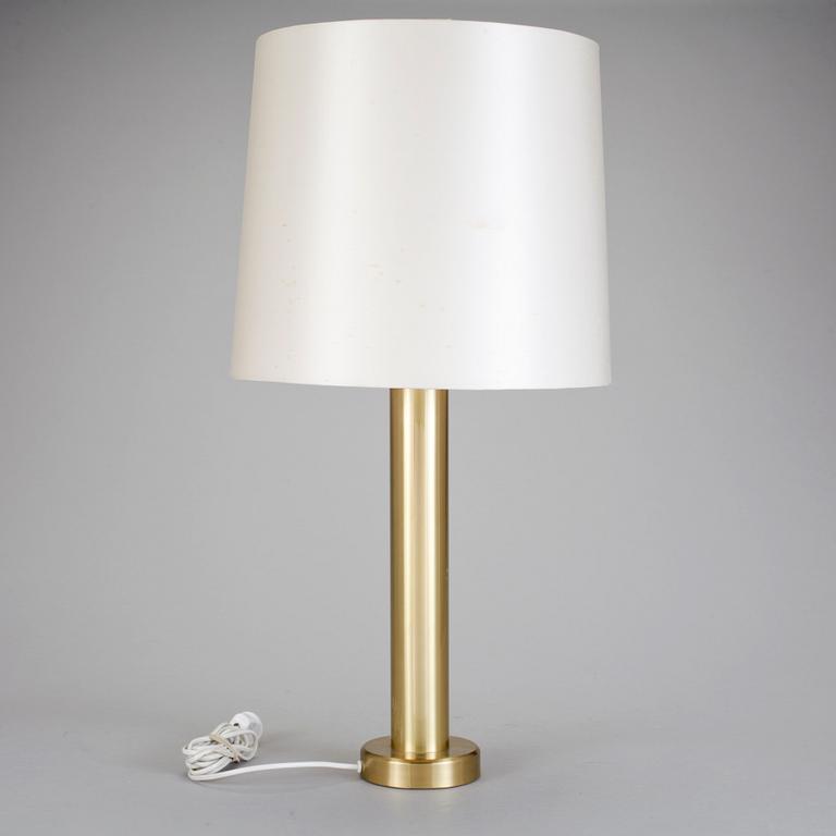 BORDSLAMPA, mässing, 1900-talets tredje kvartal.