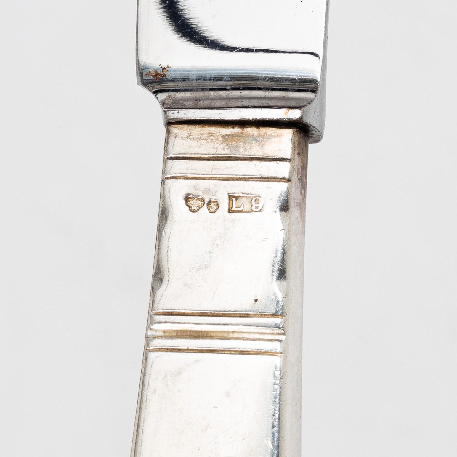 Jacob Ängman, Silver cutlery parts, "Rosenholm", GAB, including Stockholm 1967 (31 pieces).