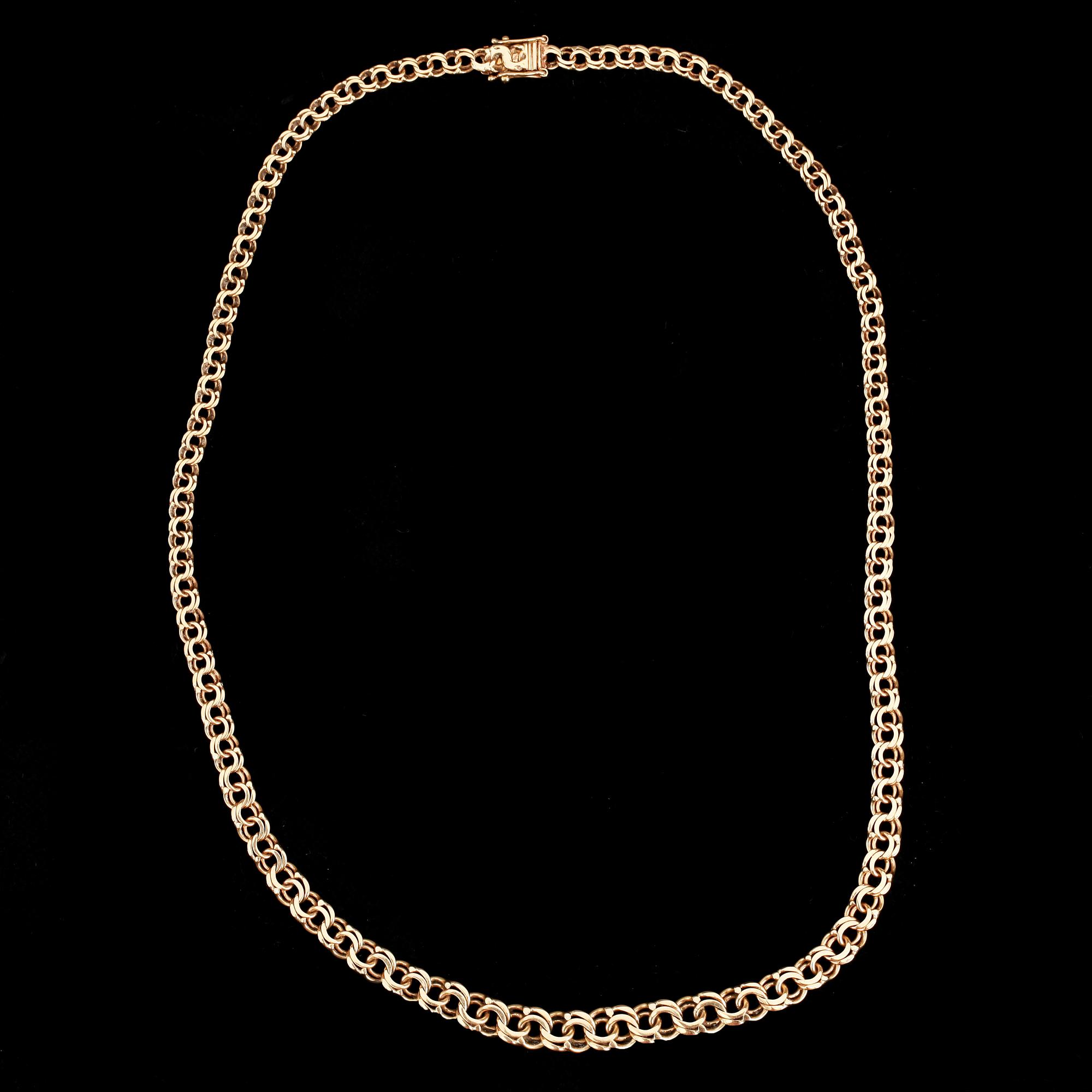 HALSLÄNK, 18 k guld, Stockholm 1946. Vikt ca 15 gram.