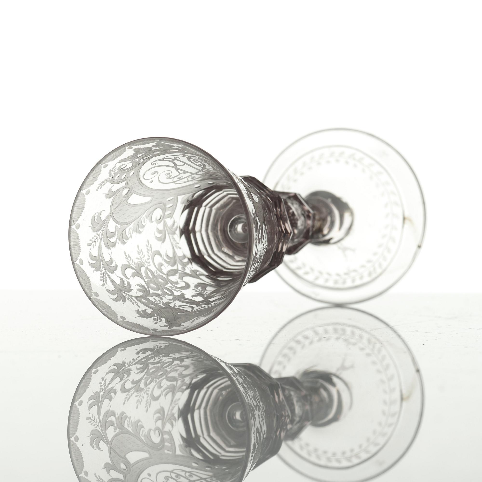 POKALGLAS. England, 1700-tal.