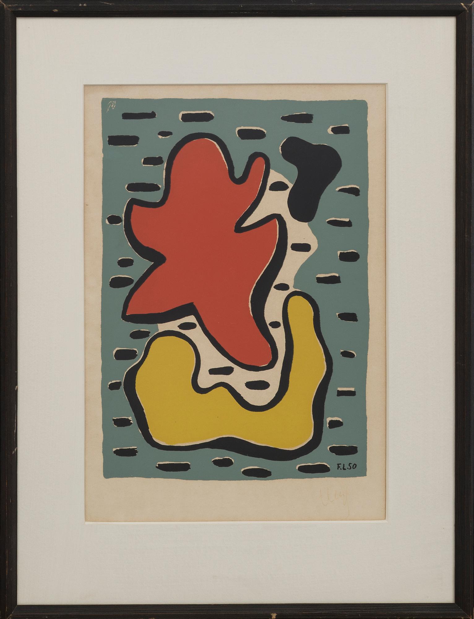 FERNAND LÉGER, silcscreen, signed, 1950,