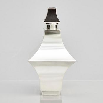 Rolf Lindståhl, a sterling silver bottle with lid, Stockholm 1988.