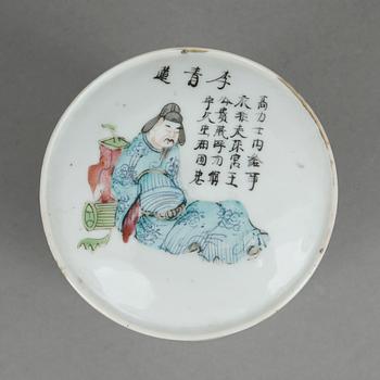 BURK med LOCK, porslin, Kina, troligen Daoguang (1821-50).