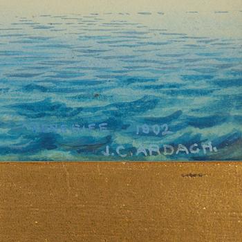 John Charles Ardagh, Ship before a mist-covered mountain.