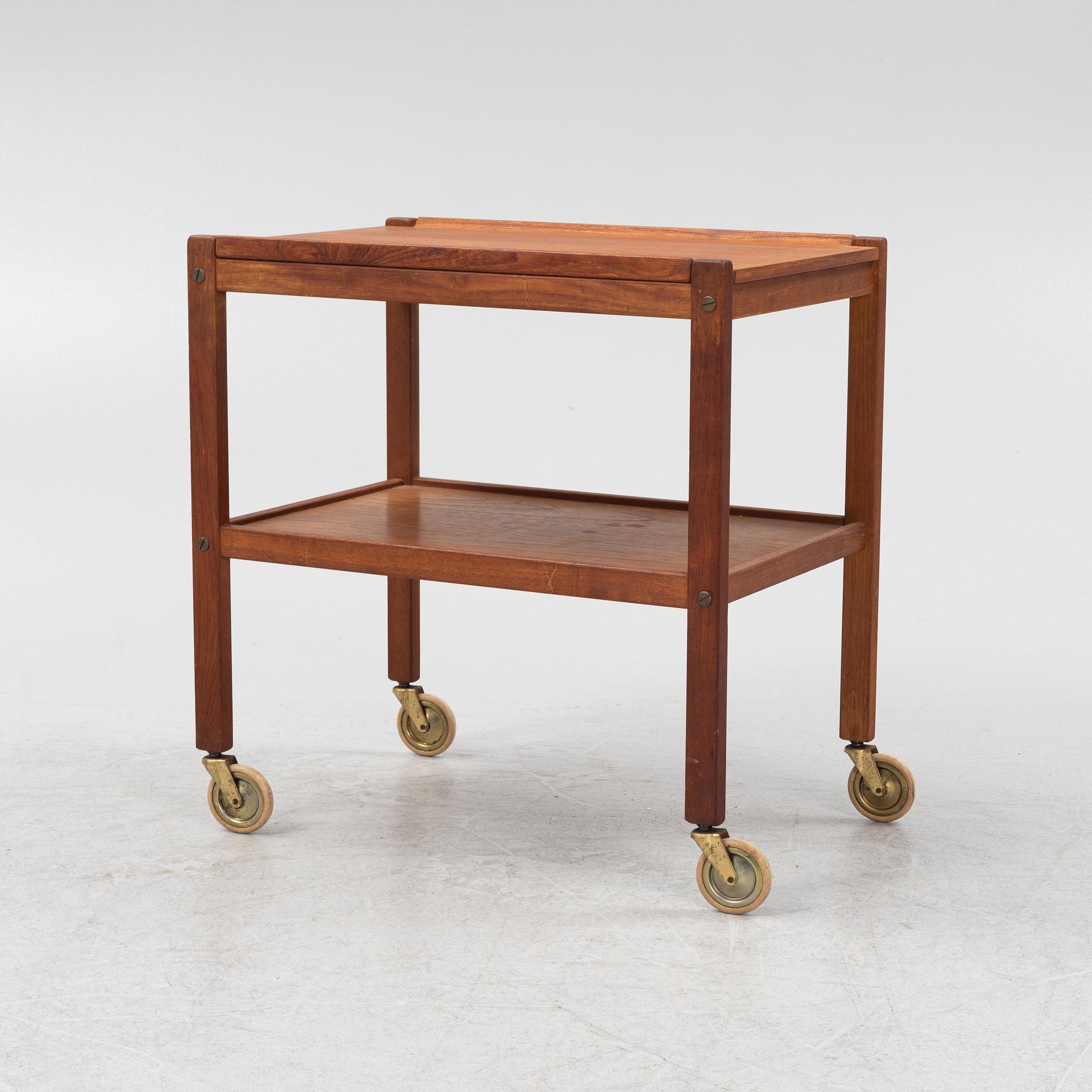 A serving trolley, 1950's/60's.