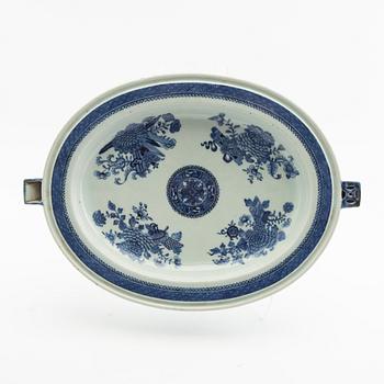 Värmefat, porslin, Qingdynastin, Jiaqing (1796-1820).