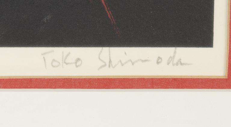 Toko Shinoda, litgpgraph in colours, signed 8/15.